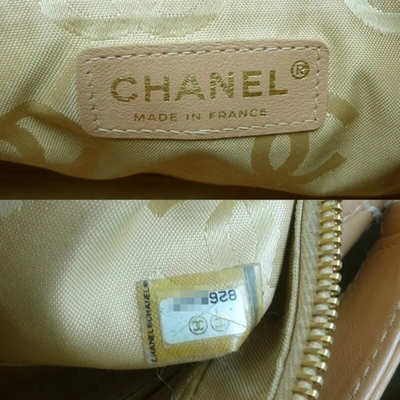 Pre-owned Chanel Wild Stitch Beige Leather Shoulder Bag ()
