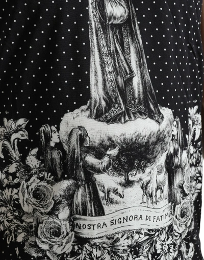Shop Dolce & Gabbana Black White Nostra Signora Di Fatima Tank Men's T-shirt