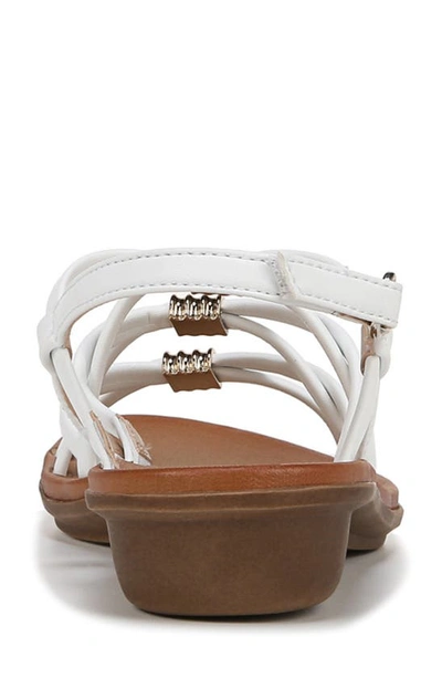 Shop Soul Naturalizer Sierra Strappy Sandal In White Smooth Faux Leather