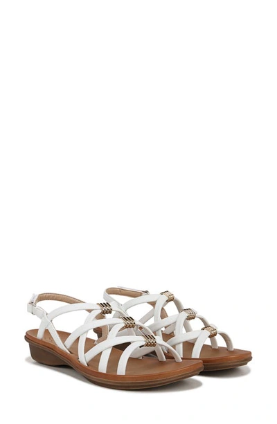 Shop Soul Naturalizer Sierra Strappy Sandal In White Smooth Faux Leather
