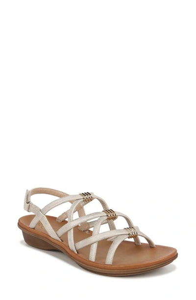 Shop Soul Naturalizer Sierra Strappy Sandal In Gold Faux Leather