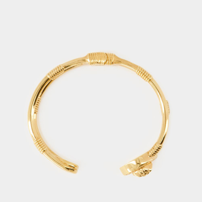 Shop Versace Medusa Safety Pin Bracelet -  - Metal - Gold In Metallic