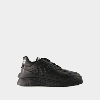 Shop Versace Sneakers Odissea -  - Fabric - Black