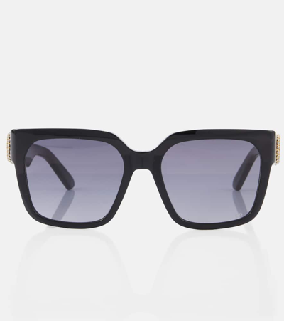 Shop Dior 30montaigne S11i Square Sunglasses In Grey