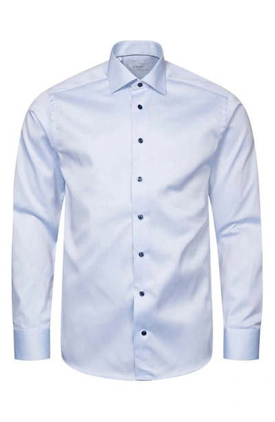 Shop Eton Contemporary Fit Twill Dress Shirt In Lt/pastel Blue