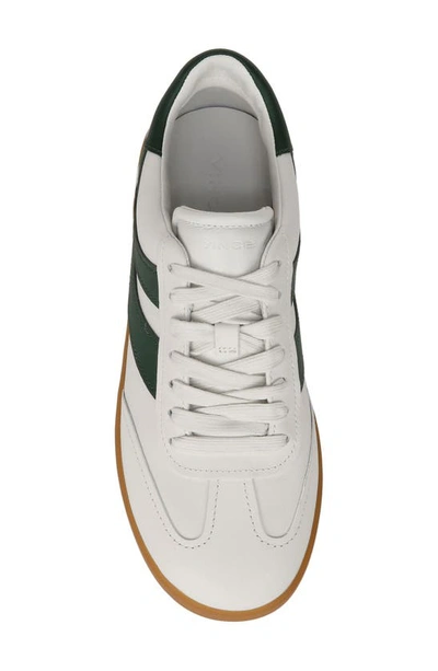Vince Oasis Leather & Suede Sneaker In Chk/ Pinegreen