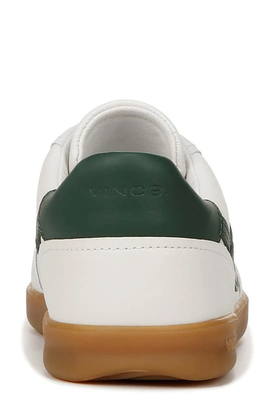 Vince Oasis Leather & Suede Sneaker In Chk/ Pinegreen