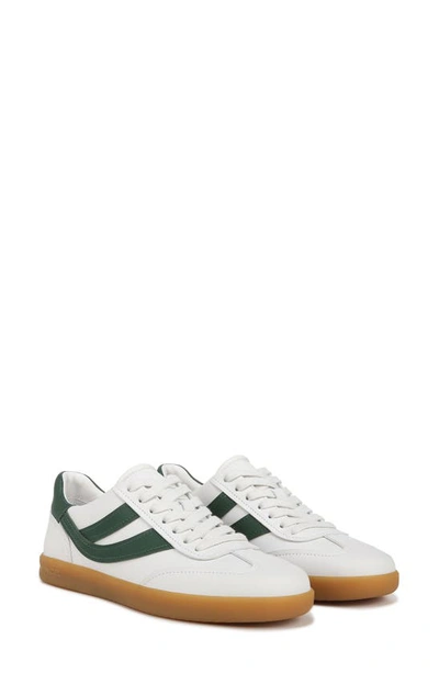 Vince Oasis Leather & Suede Sneaker In Chk/ Pinegreen