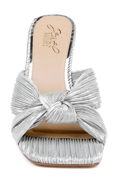Shop Jewel Badgley Mischka Hype Wedge Slide Sandal In Silver