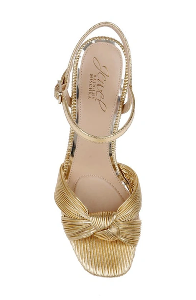 Shop Jewel Badgley Mischka Hydee Sandal In Champagne Gold