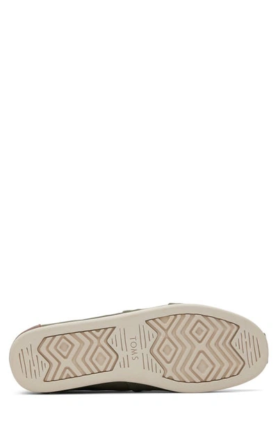 Toms Alpargata Faux Leather Trim Slip-on Sneaker In Green