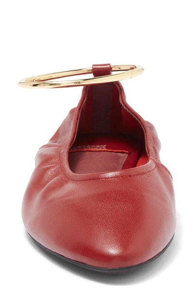 Shop Jeffrey Campbell Tippy Flat In Red Gold