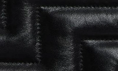 Shop Jimmy Choo Avenue Bohemia Quilted Leather Shoulder Bag In Black/ Light Gold