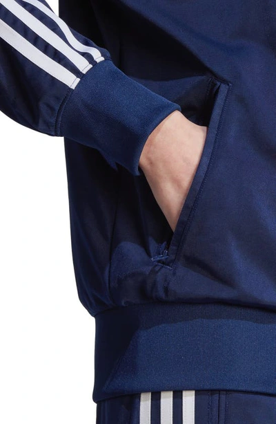 Shop Adidas Originals Firebird Recycled Polyester Track Jacket In Dark Blue