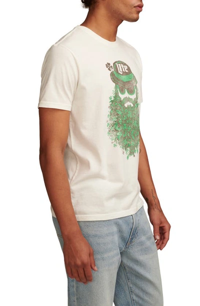Shop Lucky Brand Miller Lite® Beard Cotton Graphic T-shirt In Marshmallow