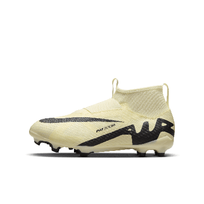 Shop Nike Jr. Mercurial Superfly 9 Pro Little/big Kids' Firm-ground High-top Soccer Cleats In Yellow
