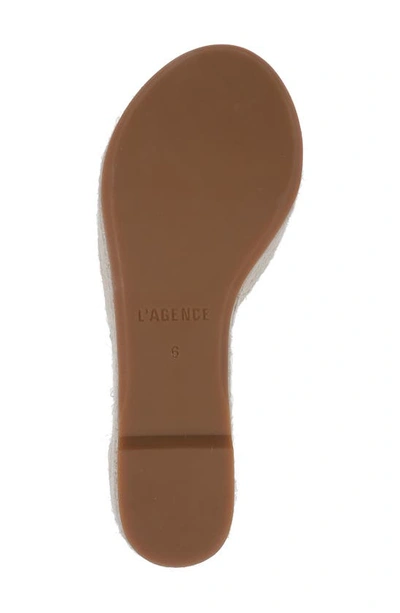 Shop L Agence Avice Ankle Strap Espadrille Platform Wedge Sandal In Gold