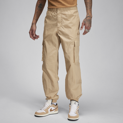 Shop Jordan Men's  Flight Mvp Woven Pants In Brown