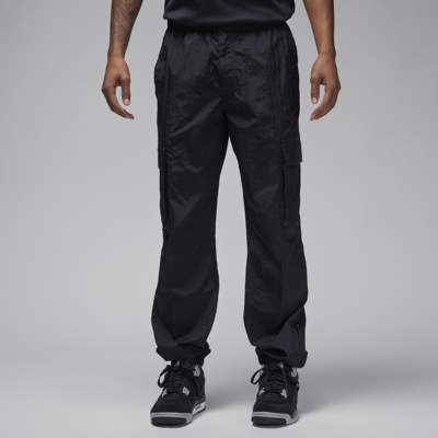 Shop Jordan Men's  Flight Mvp Woven Pants In Black