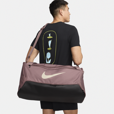 Shop Nike Unisex Brasilia 9.5 Training Duffel Bag (medium, 60l) In Purple
