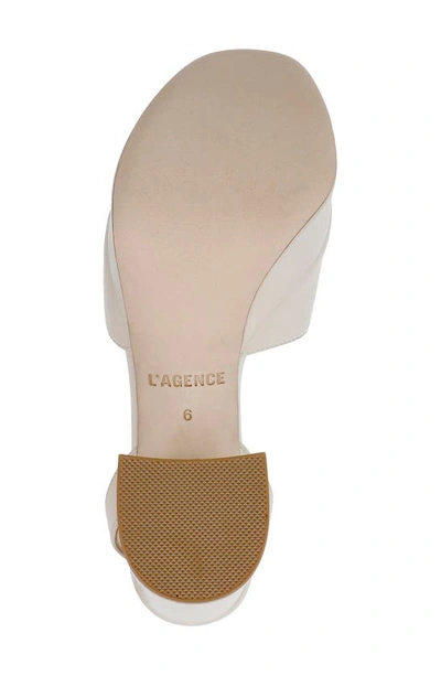 Shop L Agence Andree Ankle Strap Platform Sandal In Ecru