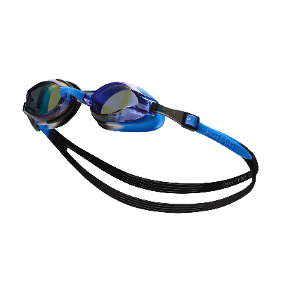 Shop Nike Swim Chrome Kids' Mirrored Goggles In Blue