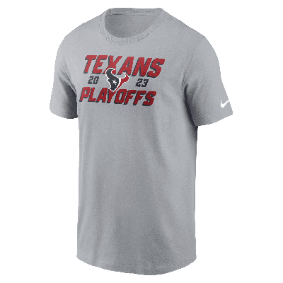 Shop Nike Houston Texans 2023 Nfl Playoffs  Men's Nfl T-shirt In Grey