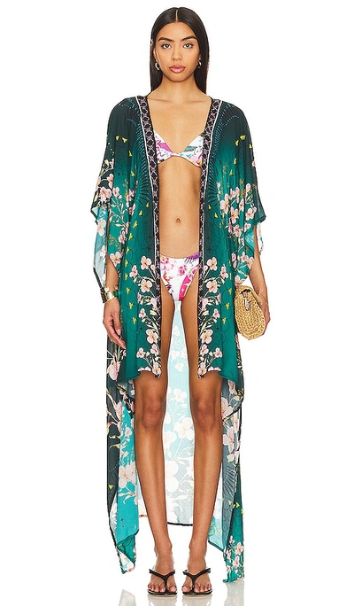 Shop Agua Bendita Dara Kimono In Multicolor
