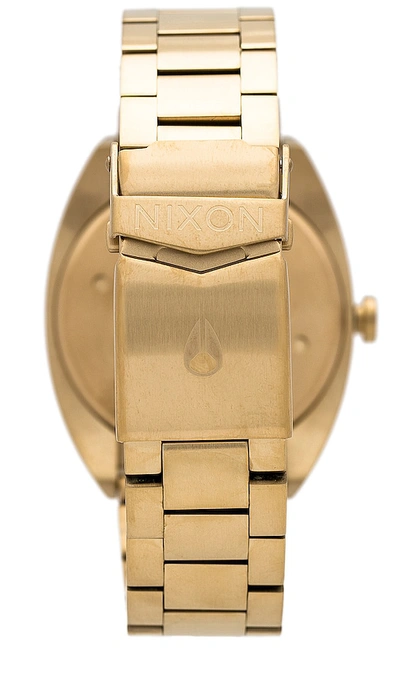 Shop Nixon Mullet Stainless Steel Watch In Light Gold & White