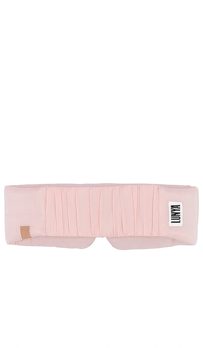 Lunya Washable Silk Sleep Mask In Frosted Rose