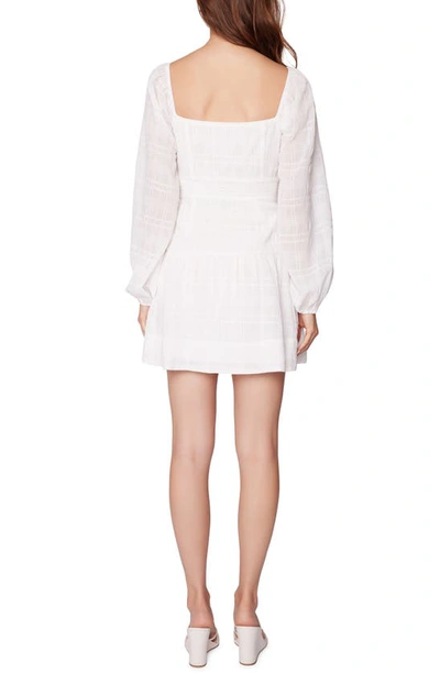 Shop Lost + Wander Alamour Long Sleeve Minidress In Off White