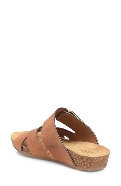 Comfortiva Gervaise Slide Sandal In Ginger Tan