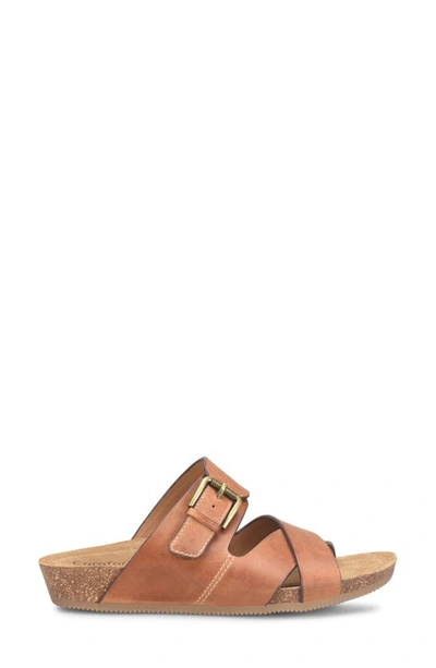 Comfortiva Gervaise Slide Sandal In Ginger Tan