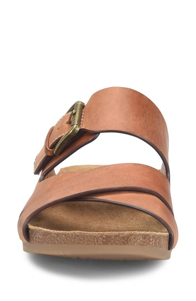 Shop Comfortiva Gervaise Slide Sandal In Ginger Tan