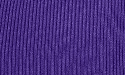 Shop City Chic Malia Cutout Rib Sweater In Royal Purple