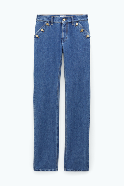 Shop Filippa K Classic Straight Jeans In Blue