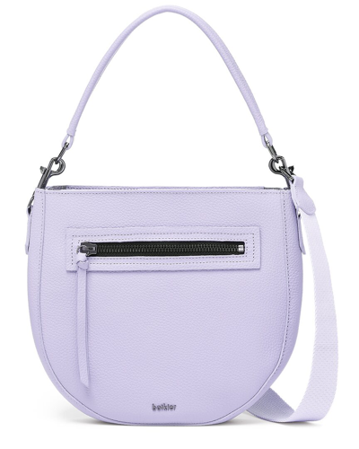 Shop Botkier Beatrice Leather Saddle Bag In Purple