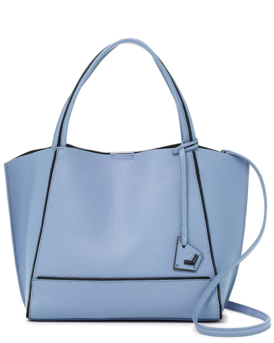 Shop Botkier Soho Bite Size Leather Tote In Blue