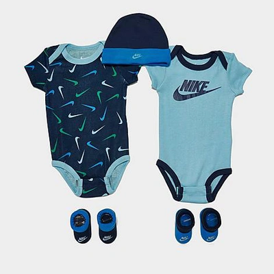 Shop Nike Infant Swooshfetti 5-piece Box Set In Blue