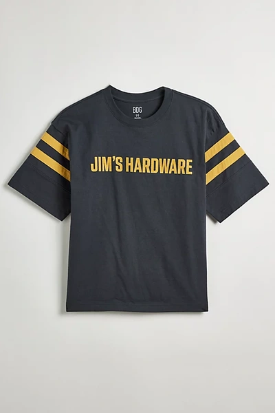 Shop Bdg Jim's Hardware Tee In Washed Black, Men's At Urban Outfitters