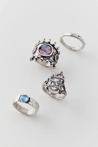 Shop Urban Outfitters Ophelia Ring Set In Silver, Women's At