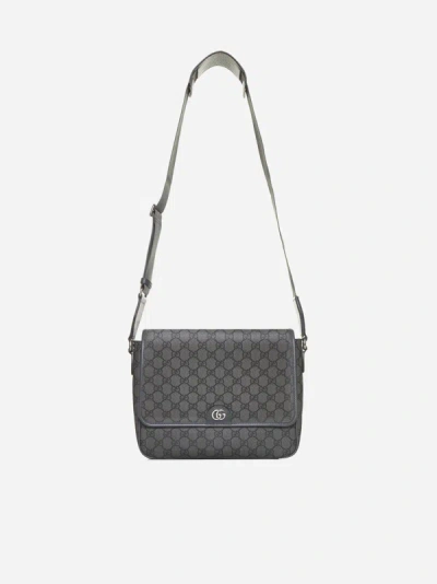Shop Gucci Ophidia Gg Fabric Bag In Grey