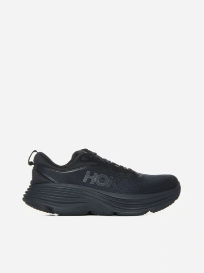 Shop Hoka Bondi 8 Sneakers In Black