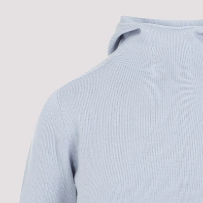 Shop 's Max Mara Paprica Knit Hoodie Sweater In Blue