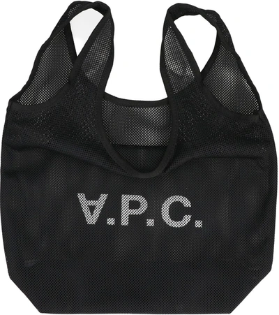 Shop Apc A.p.c. Mesh Tote Bag In Black
