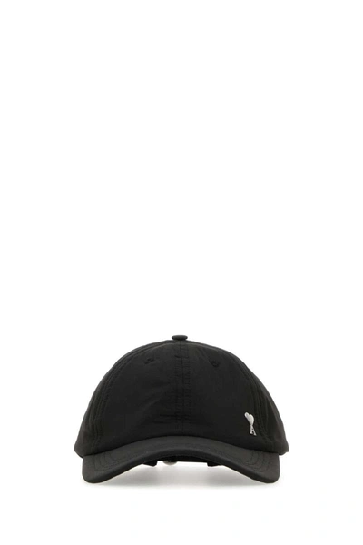 Shop Ami Alexandre Mattiussi Ami Hats And Headbands In Black