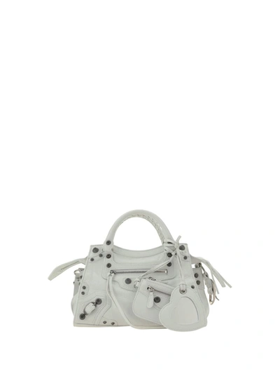 Shop Balenciaga Handbags In Optic White