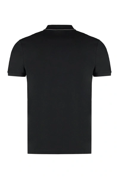 Shop Hugo Boss Boss Cotton-piqué Polo Shirt In Black