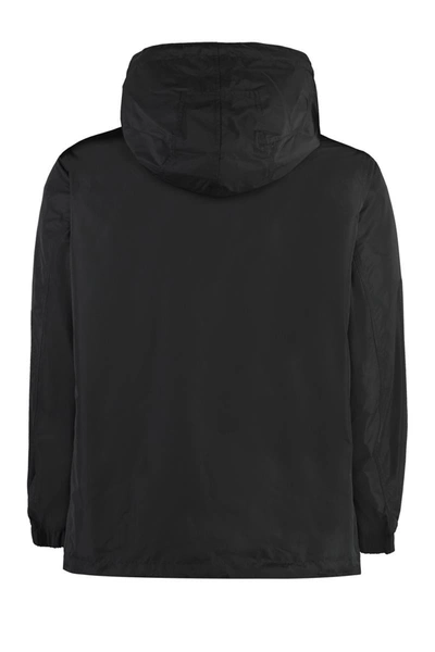 Shop Burberry Reversible Windbreaker-jacket In Black
