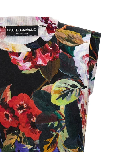 Shop Dolce & Gabbana 'roseto' Top In Multicolor